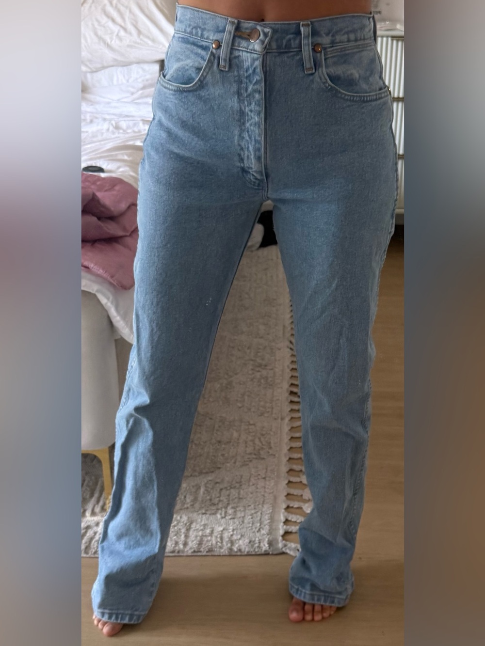 Wrangler Women's Light Blue Relaxed Fit Jeans